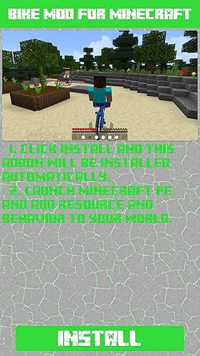 Bike Mod for Minecraft PE - The best mod for Minecraft PE which adds bicycles to your game (There ar