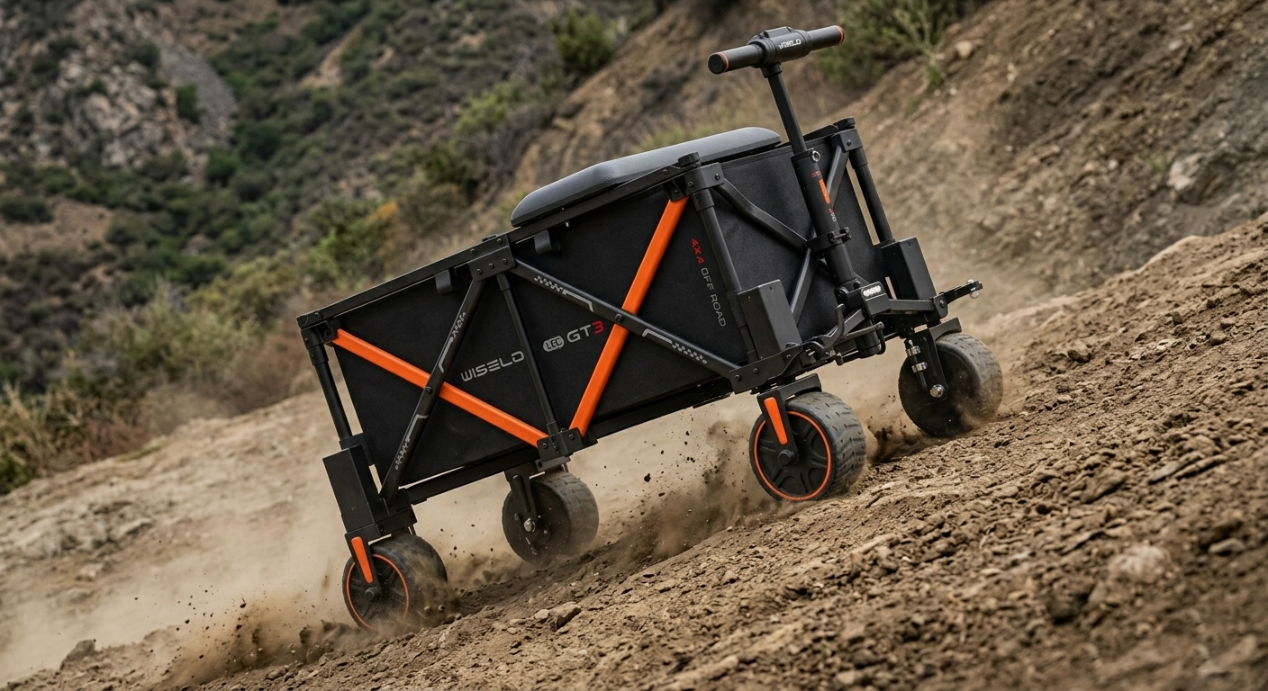 Amazon.com : WISELD GT3 4WD 4X4 Off-Road Electric Wagon Cart with