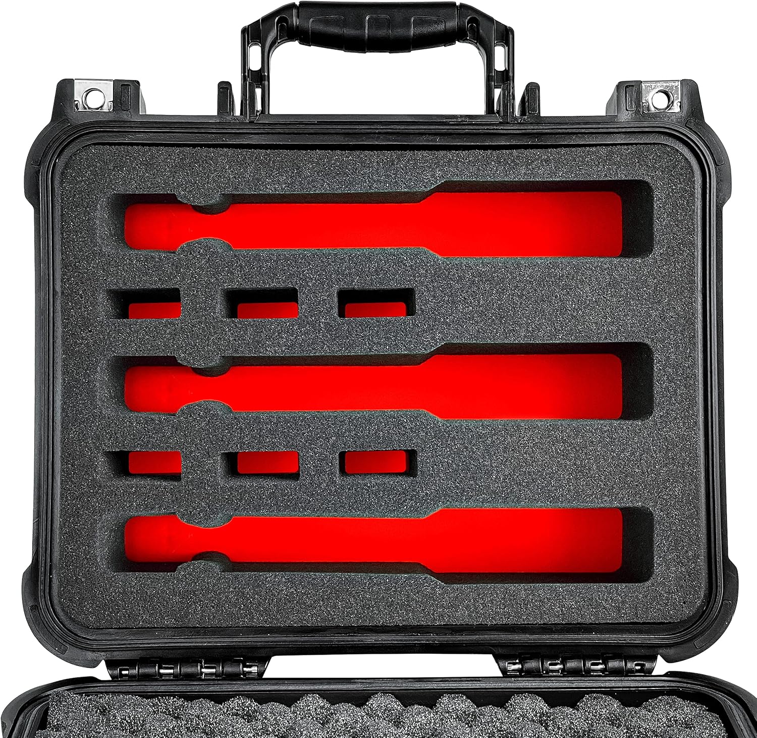 Eylar Hard Gun Case Water & Shock Proof with Foam TSA Approved 13.37 Inch 11.62 Inch 6 Inch Black