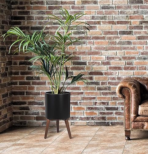 Miniatura 6 de Maceta de interior de mediados de siglo alto de 8, 10, 12 y 14 pulgadas.