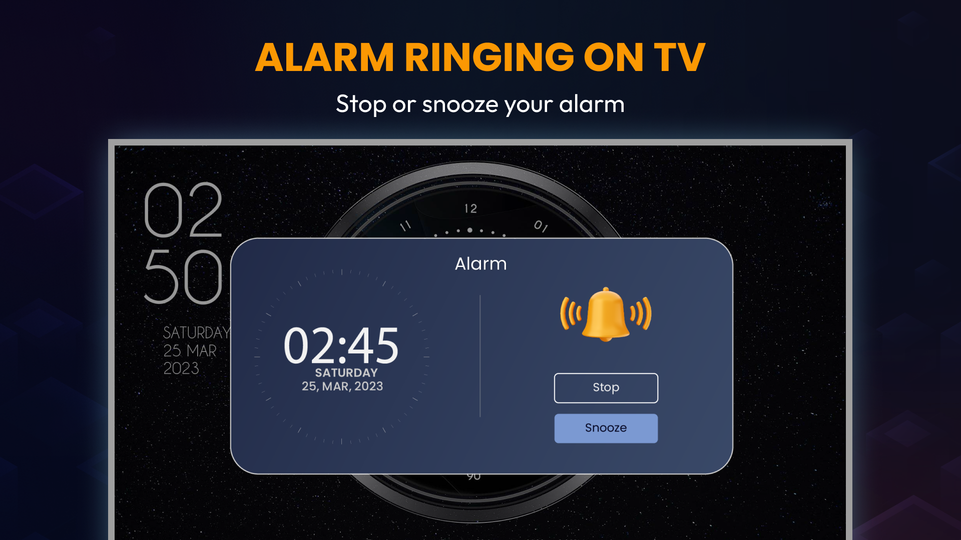 Alarm Clock with Beautiful Clock Face Screensaver - Peaceful Wallpaper ...