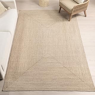 nuLOOM 2' x 3' Solid Hand Braided Indoor/Outdoor Area Rug, Pet-Friendly,...