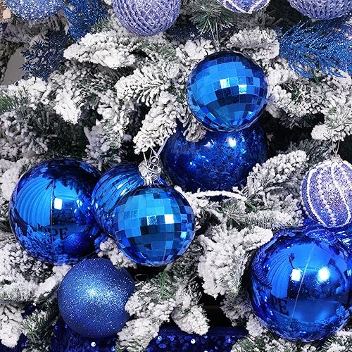 Miniatura 197 de XmasExp Juego de 24 mini esferas de Navidad inastillables para bolas de árbol de Navidad de 1.181 in/1.18 pulgadas (oro rosa)