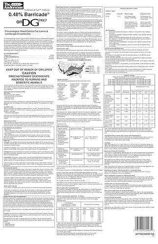 Miniatura 5 de The Andersons - Control granular de malezas preemergentes de grado profesional Barricade, cubre hasta 5,800 pies cuadrados (18 libras)