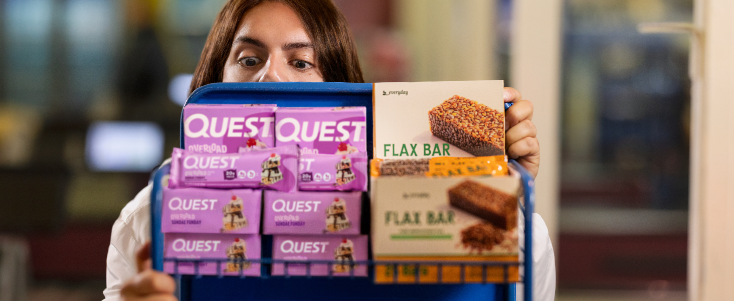 Quest Nutrition Chocolate Peanut Butter Bars, 20g Protein, 1g Sugar, 4g Net Carb, Gluten Free, Keto Friendly, 12 Count