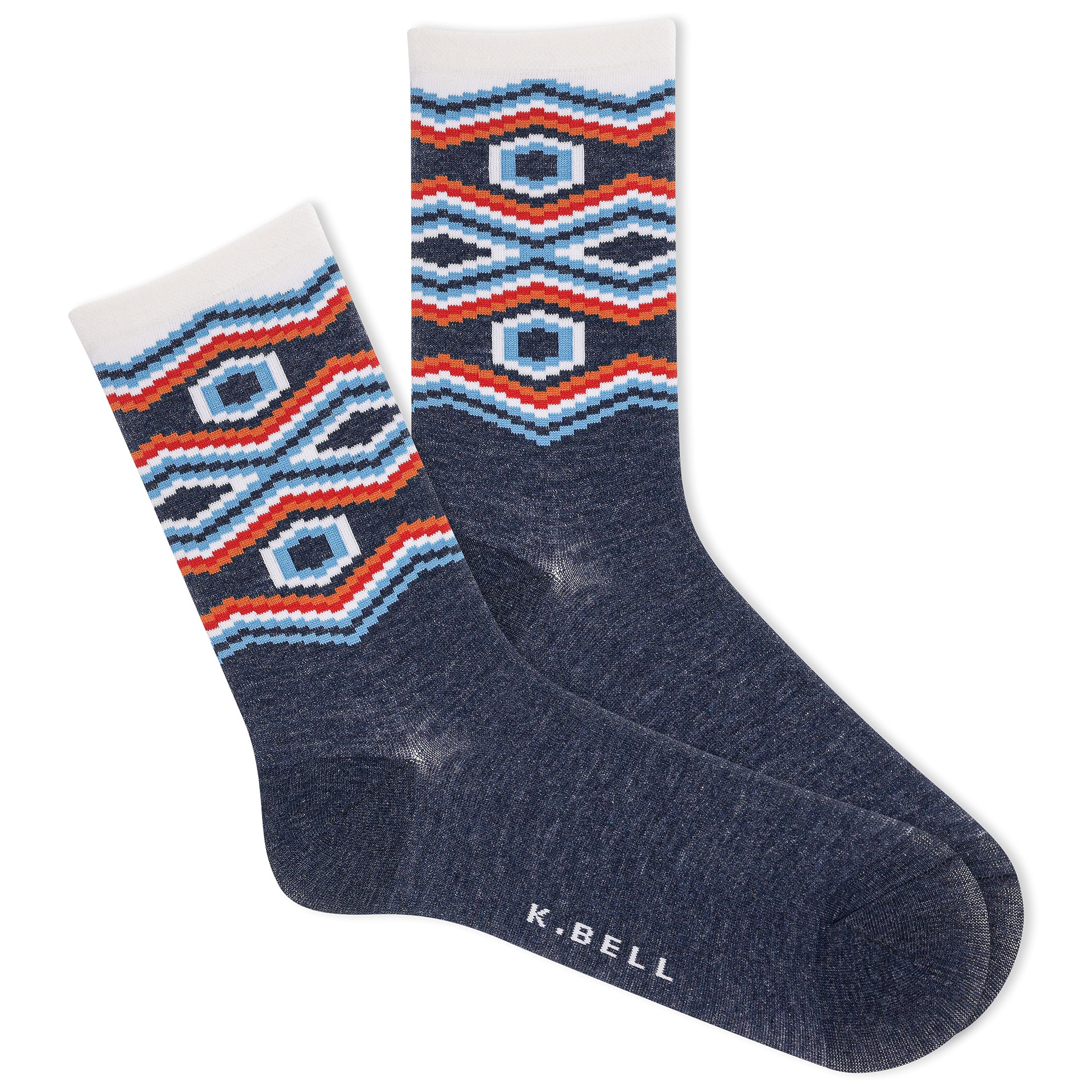 K. Bell Women's Fun American Classics Crew Socks (1-Pack)