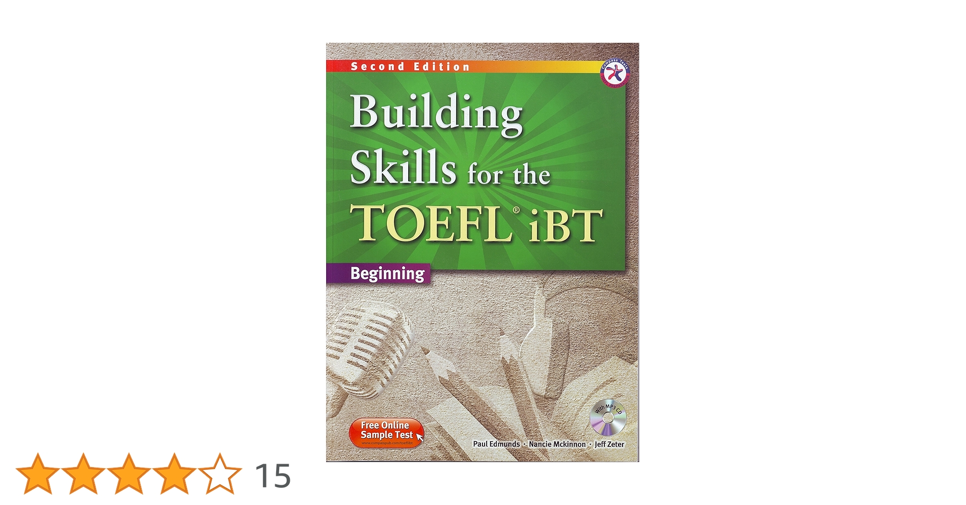 その他 Building Skills for the TOEFL iBT Second Edition Listening Book with MP3 CD Stream Compass Publishing | Listen to Mastering Skills For