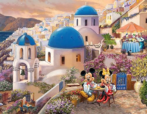 Miniatura 5 de Ceaco - Paquete múltiple 4 en 1 - Thomas Kinkade - Disney - Mickey y Minnie - (4) rompecabezas de 500 piezas