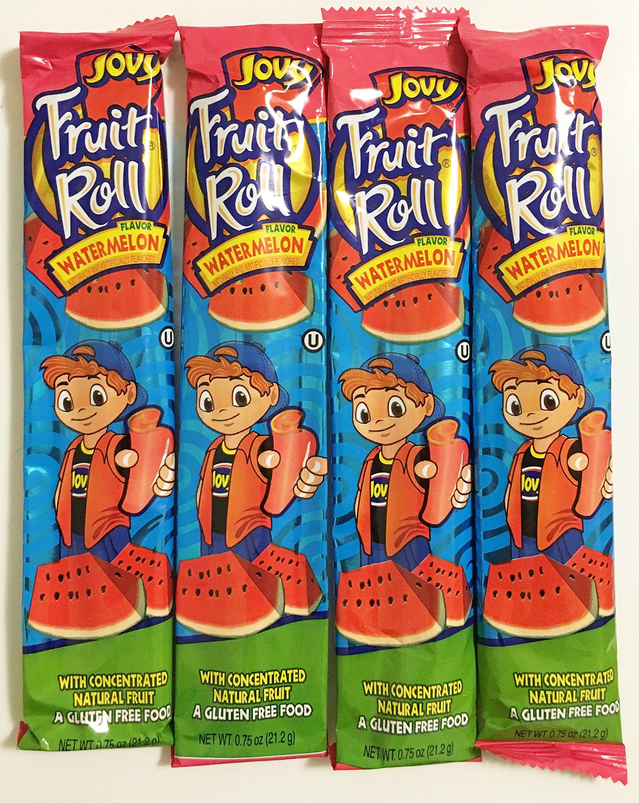 Jovy Fruit Roll Snack, Watermelon, 0.75 Ounce