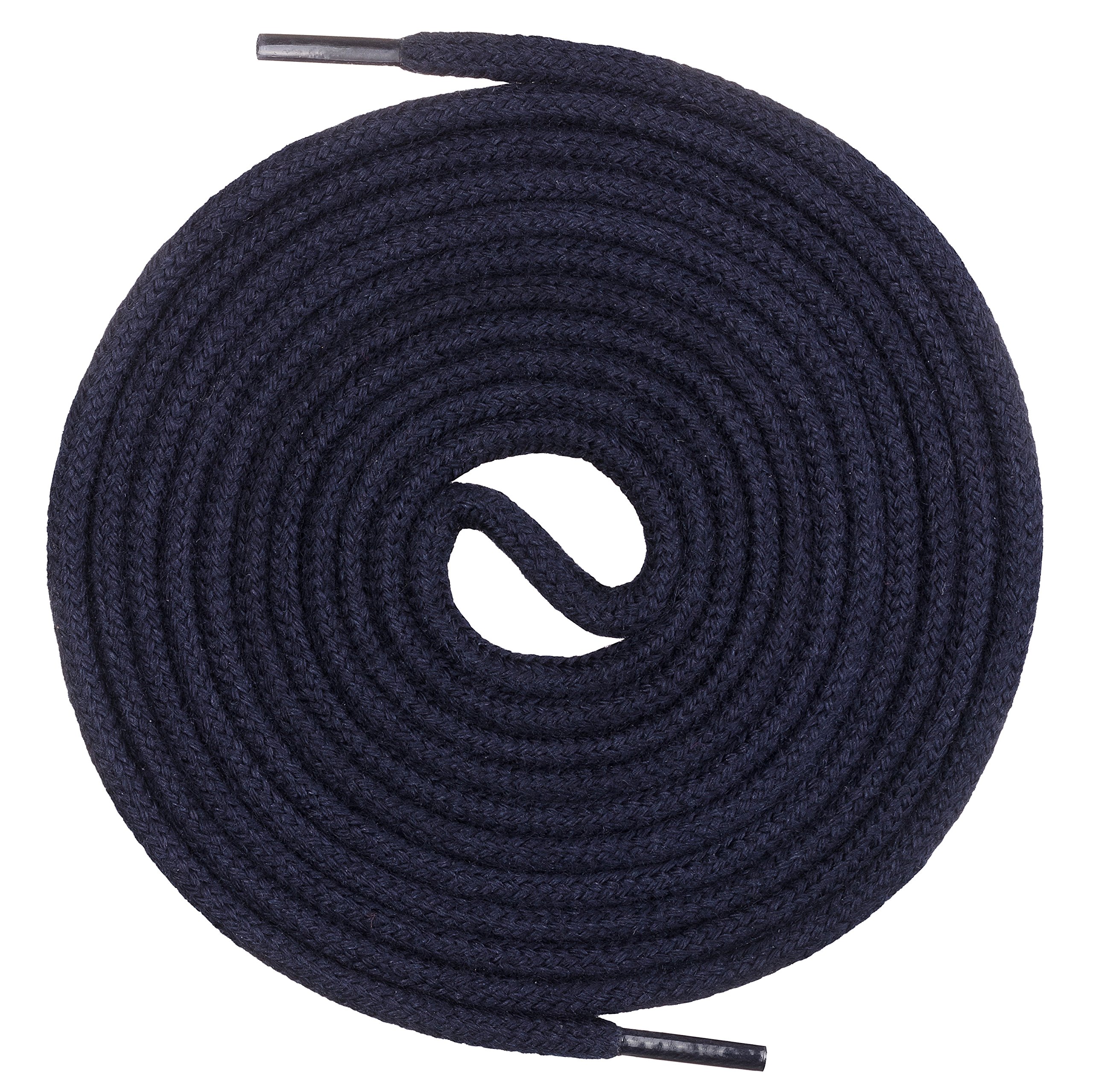 Mount Swiss© Schnürsenkel rund ø 3-4 mm I Sehr reißfeste Premium Schuhbänder aus 100% Baumwolle ideal für Sneaker Sportschuhe Freizeitschuhe Lederschuhe UVM I Shoe-Laces Längen 45-200 cm