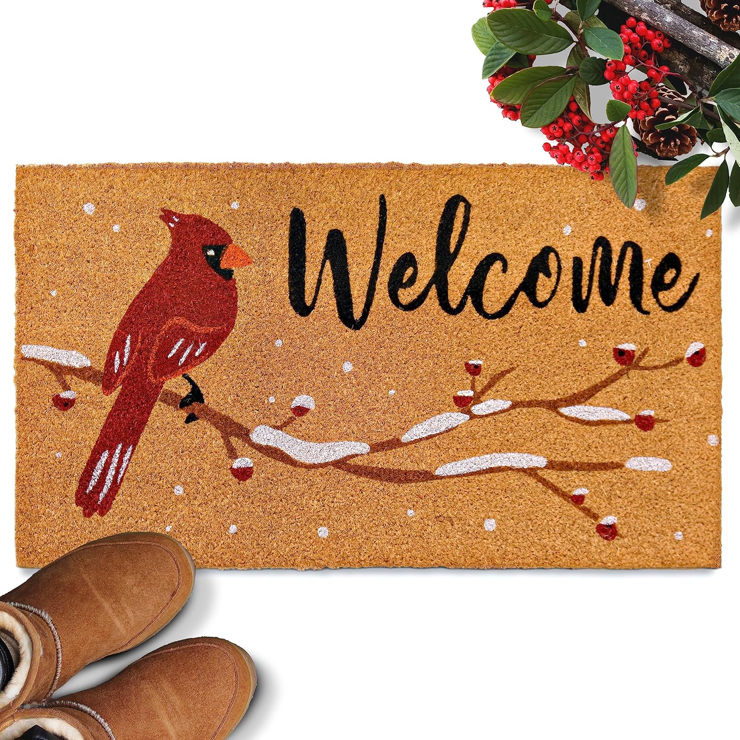 Cardinal Winter Doormat 30x17 Inch, Winter Mat