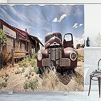 Vista 24 de Ambesonne Cortina para regadera náutica con palmeras