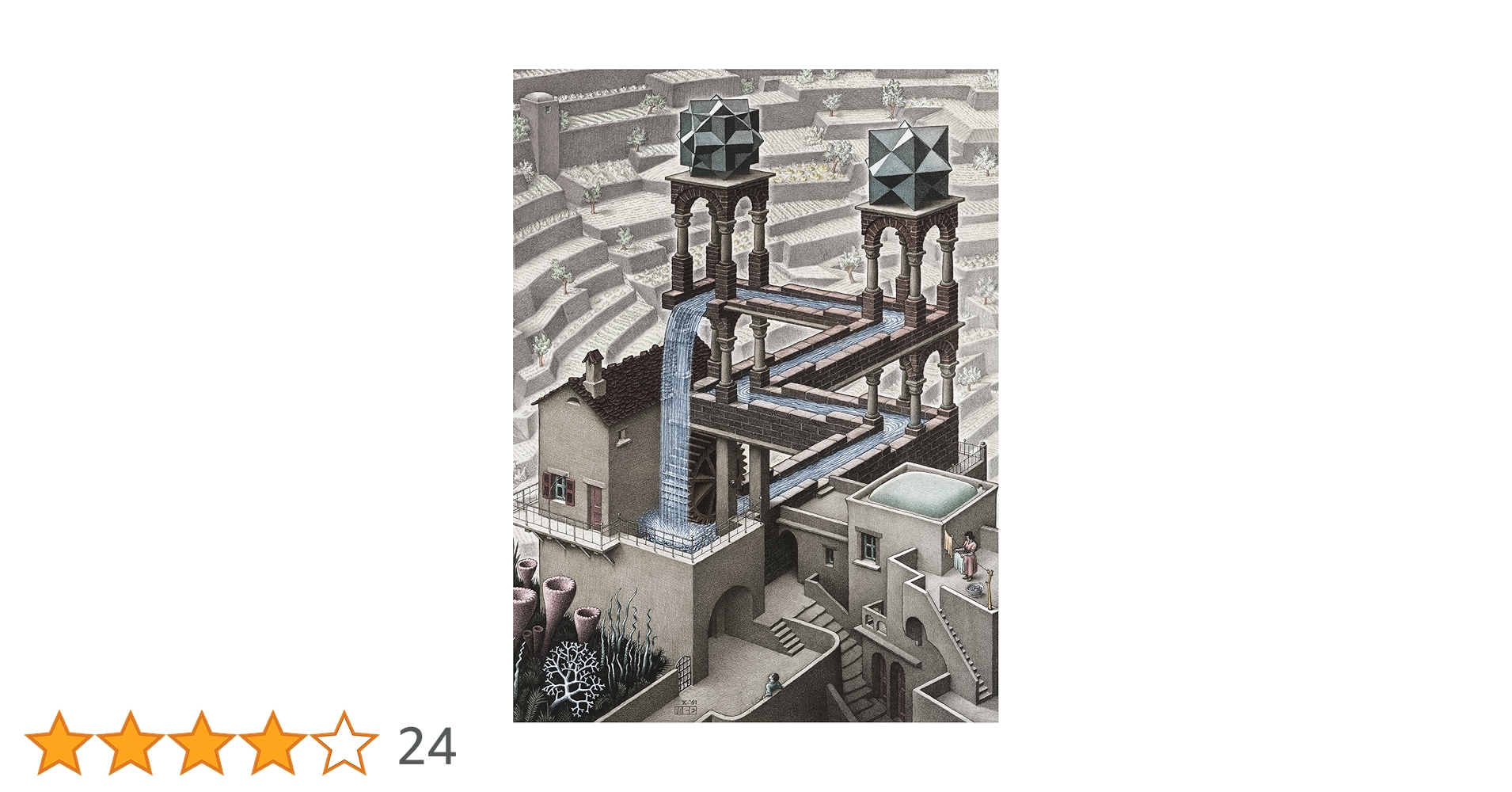 値下げ エッシャー WATERFALL パズル Buffalo Games - M.C. Escher - Waterfall - 1000 Piece Jigsaw