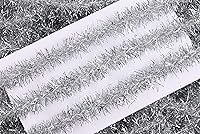 Vista 8 de YYCRAFT Cinta metálica delgada de oropel de Navidad (3/4 pulgadas x 20 yardas, negro)