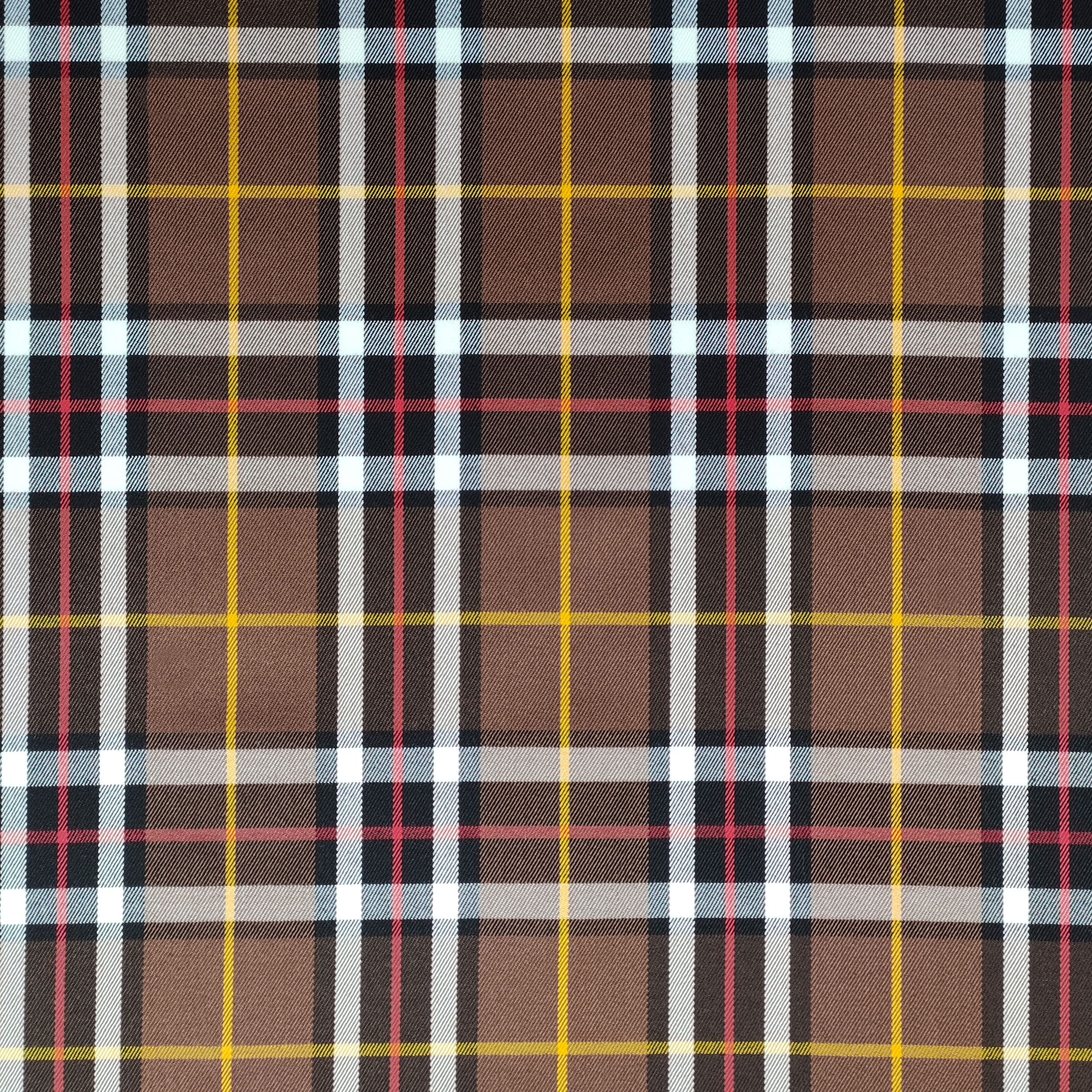 Panini TessutiPanini Tessuti, Tartan Fabric - Scottish Pattern - Sold by half meter 1 Qty = 50 cm; 2 Qty = 100 Cm. Ideal for tailoring creations: shirts, skirts, kilts (200x145 cm, Chocolate)