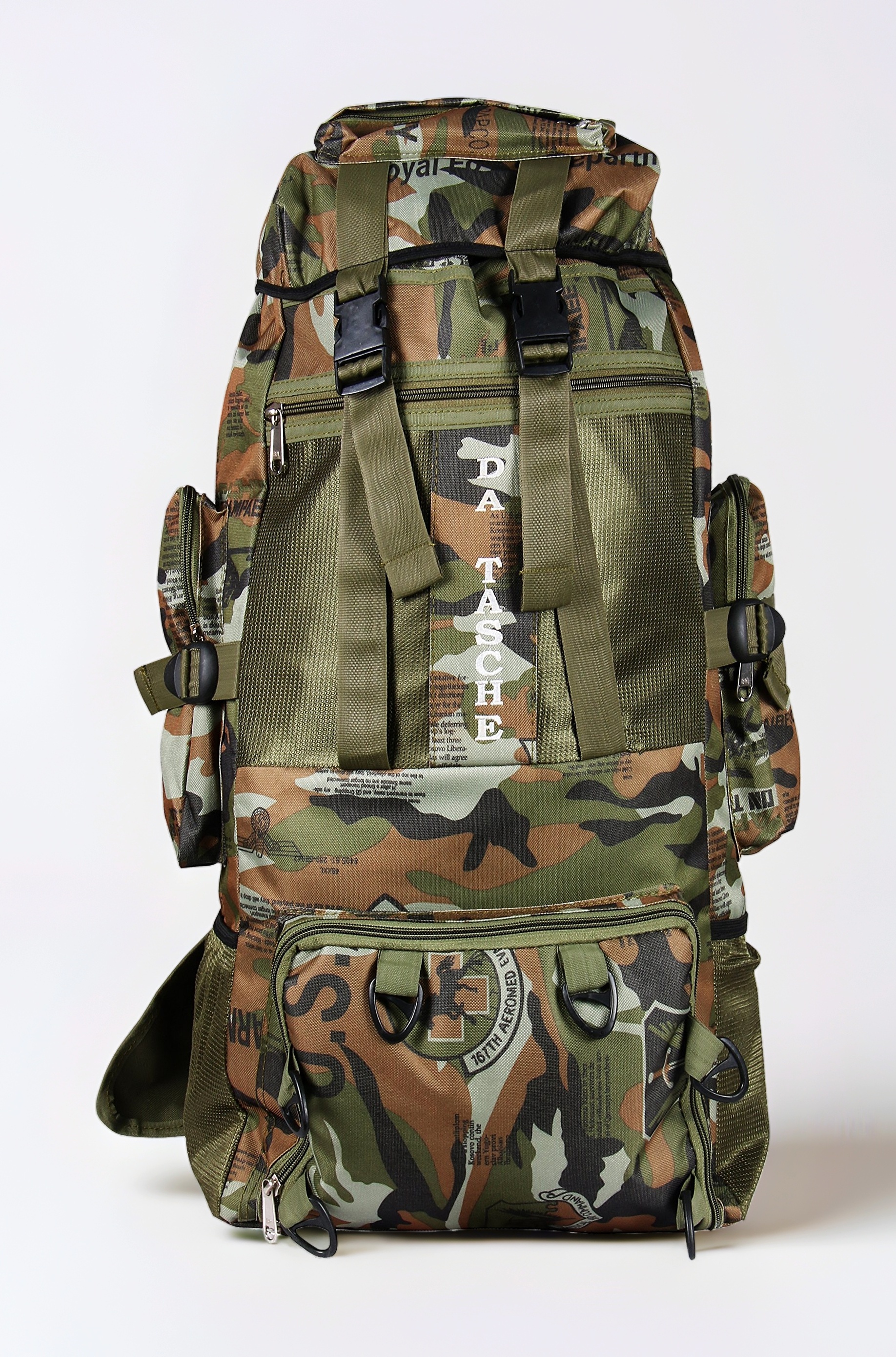 Da Tasche 50L Military-Style Camouflage Rucksack – Durable Tactical Backpack for Outdoor Use