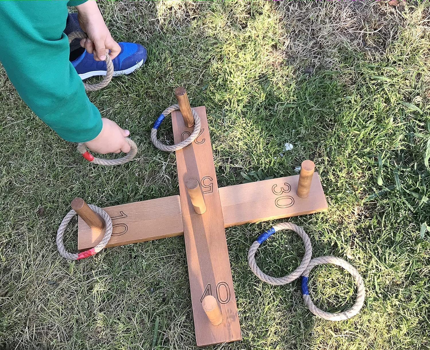 Ring toss game, lawn game, yard game, outdoor game, throwing game, tossing game, camping game, carnival game, outdoor sports, cornhole, fathers day gift
