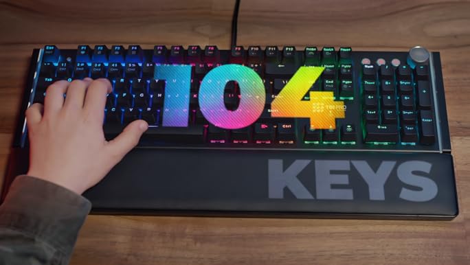 Miei T　0107 ♡ Amazon.com: REAL Mechanical Gaming Keyboard Mechanoid X107