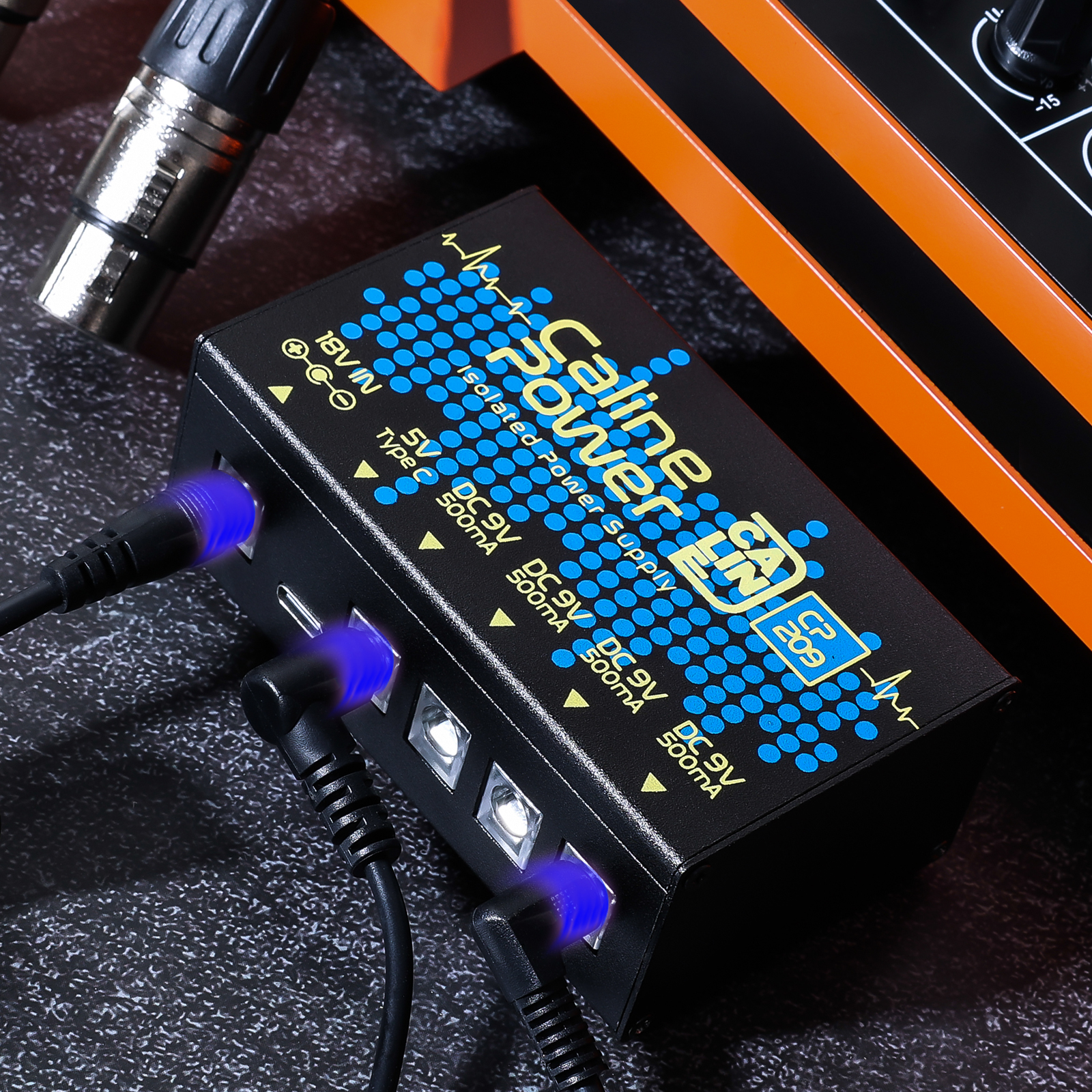 Amazon.com: Caline Guitar Pedal Power Supply,9V 500ma Pedal Board