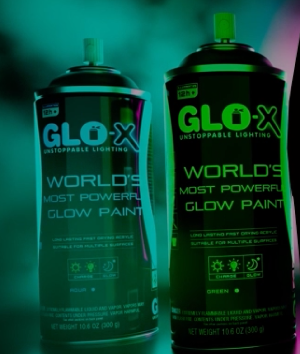 Amazon.com: Blue Glow In The Dark Spray Paint (10.6 oz) Clear