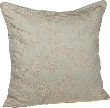 Croscill Home Mardi Gras 26-Inch by 26-Inch European Sham, Aqua