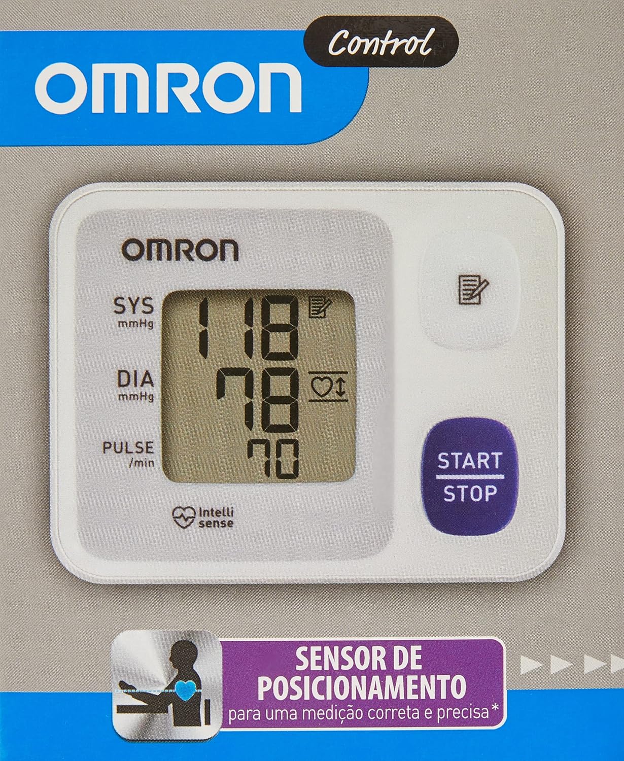 OMRON HEM-6124 Anzeige mit Messwerten