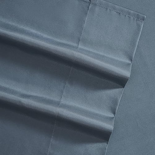 Miniatura 3 de Kenneth Cole - Solutions - Juego de sábanas Queen de poliéster reciclado suave, 6 piezas, acabado resistente a las arrugas y enfriamiento (azul