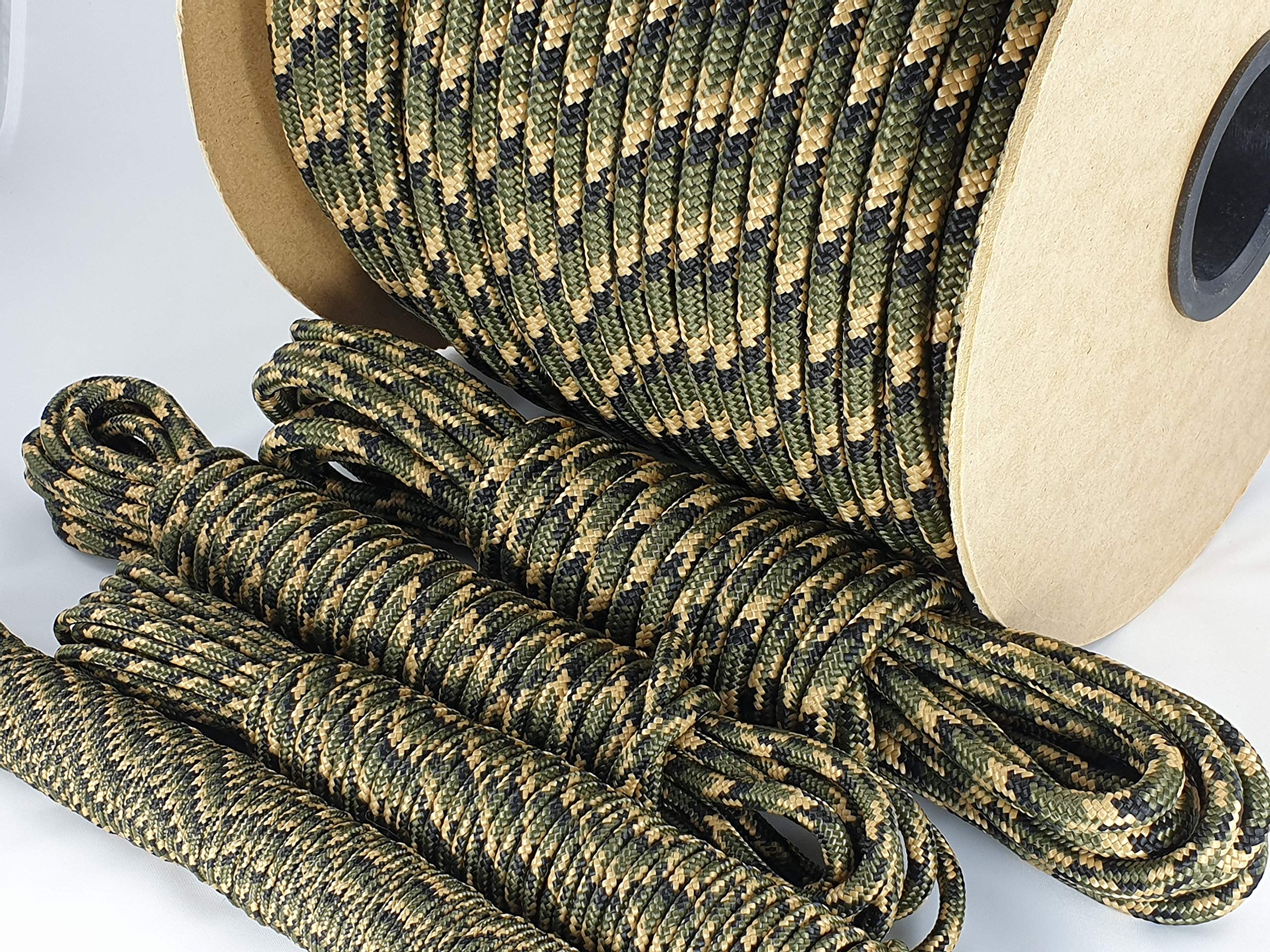 Moro Camouflage Seil Grün Polypropylenseil 40m - 3mm 4mm 5mm 6mm 8mm 10mm 12mm (0,22€/m - 1,12€/m)