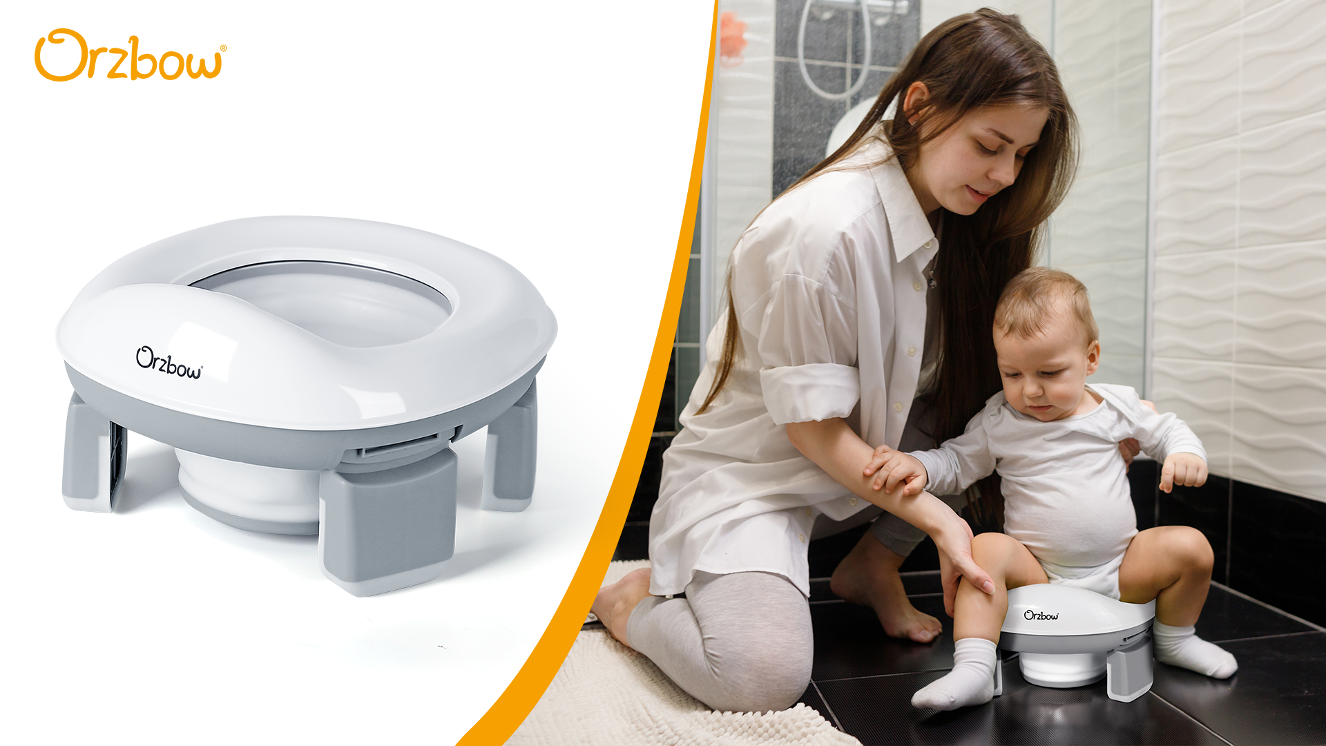 Siège Toilette Portable 3 En 1 Pot Bébé Voyage Pliable - Siège Toilette Enfant 3-en-1 Portable Pot Voyage Enfant Pliable