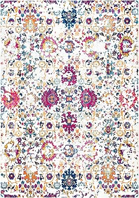 nuLOOM Floral Damask Rosemary Area Rug, 7x9, Multi
