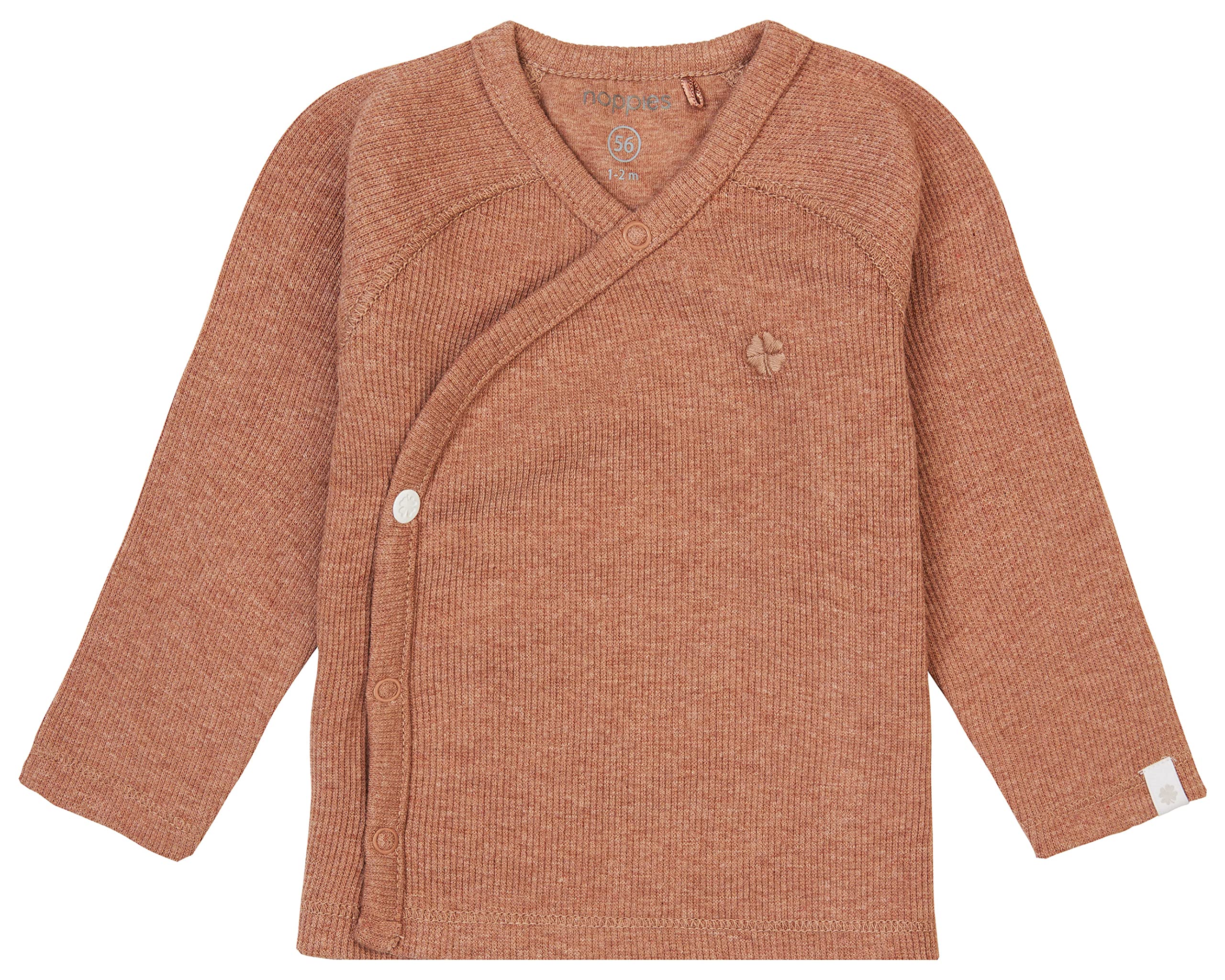Noppies U Té Overlap LS Rib Nanyuki Camiseta Unisex bebé (Pack de 1)