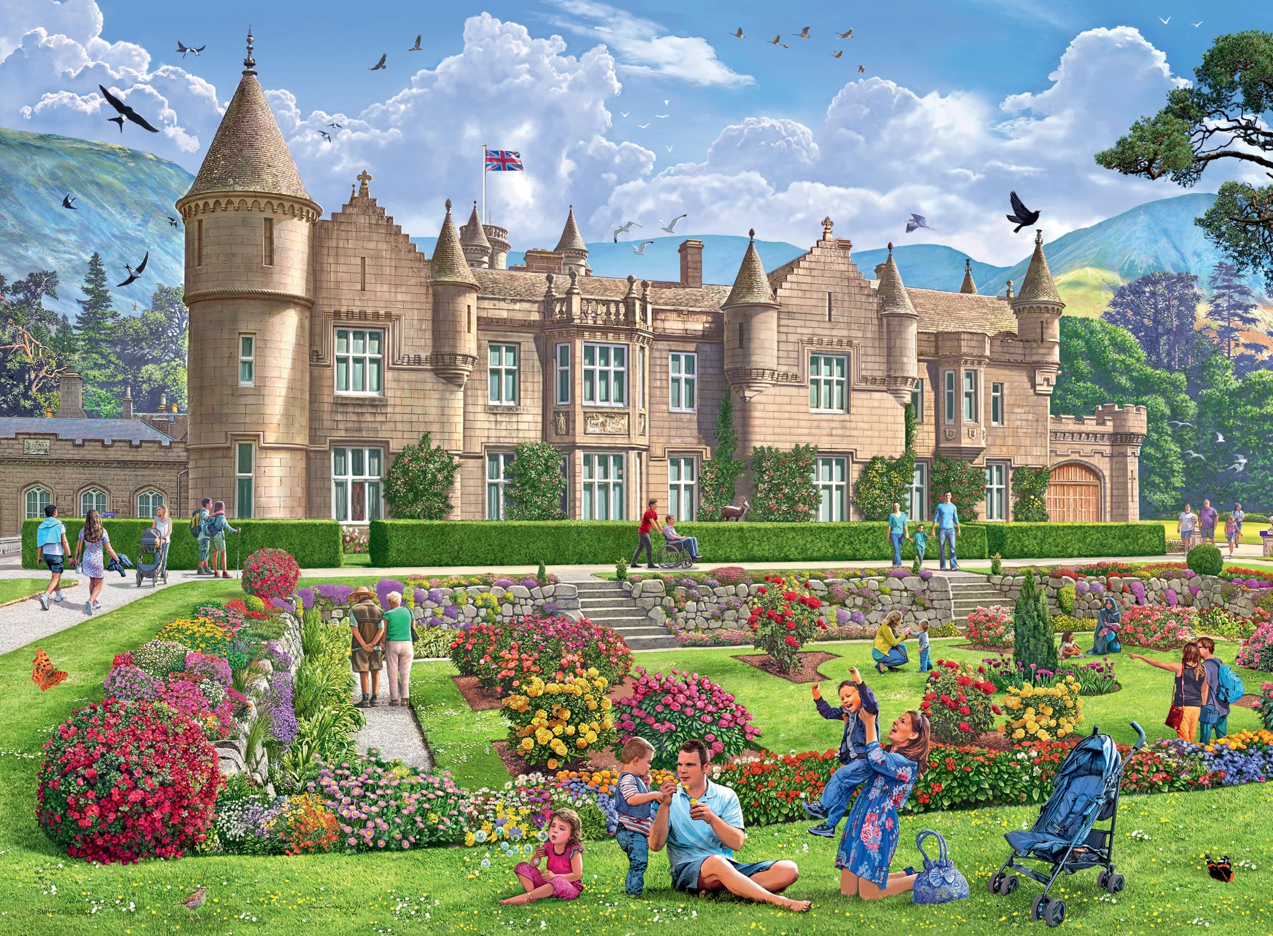 Ravensburger Happy Days Royal Residences 4X 500 Piece Jigsaw Puzzle for Adults & Kids Age 10 Years Up