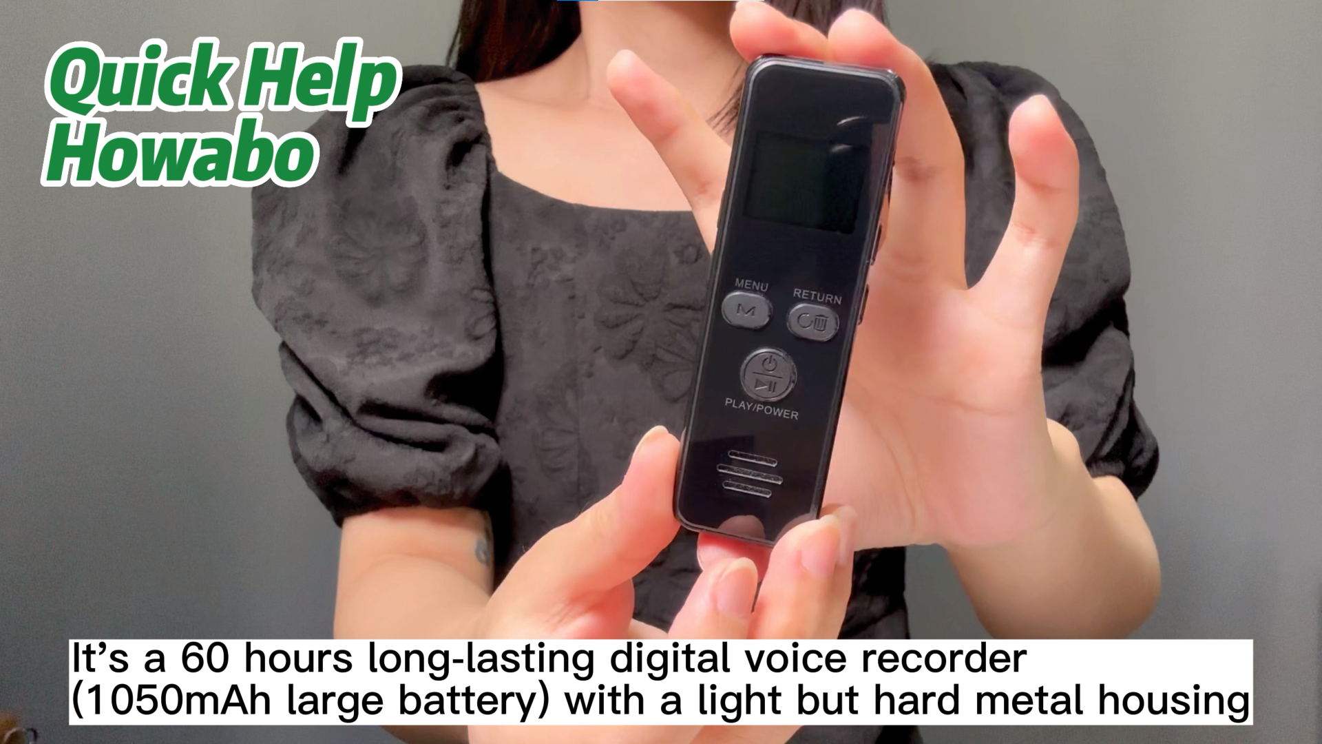 Watch How to use the Howabo 64gb digital voice recorder? on Amazon Live