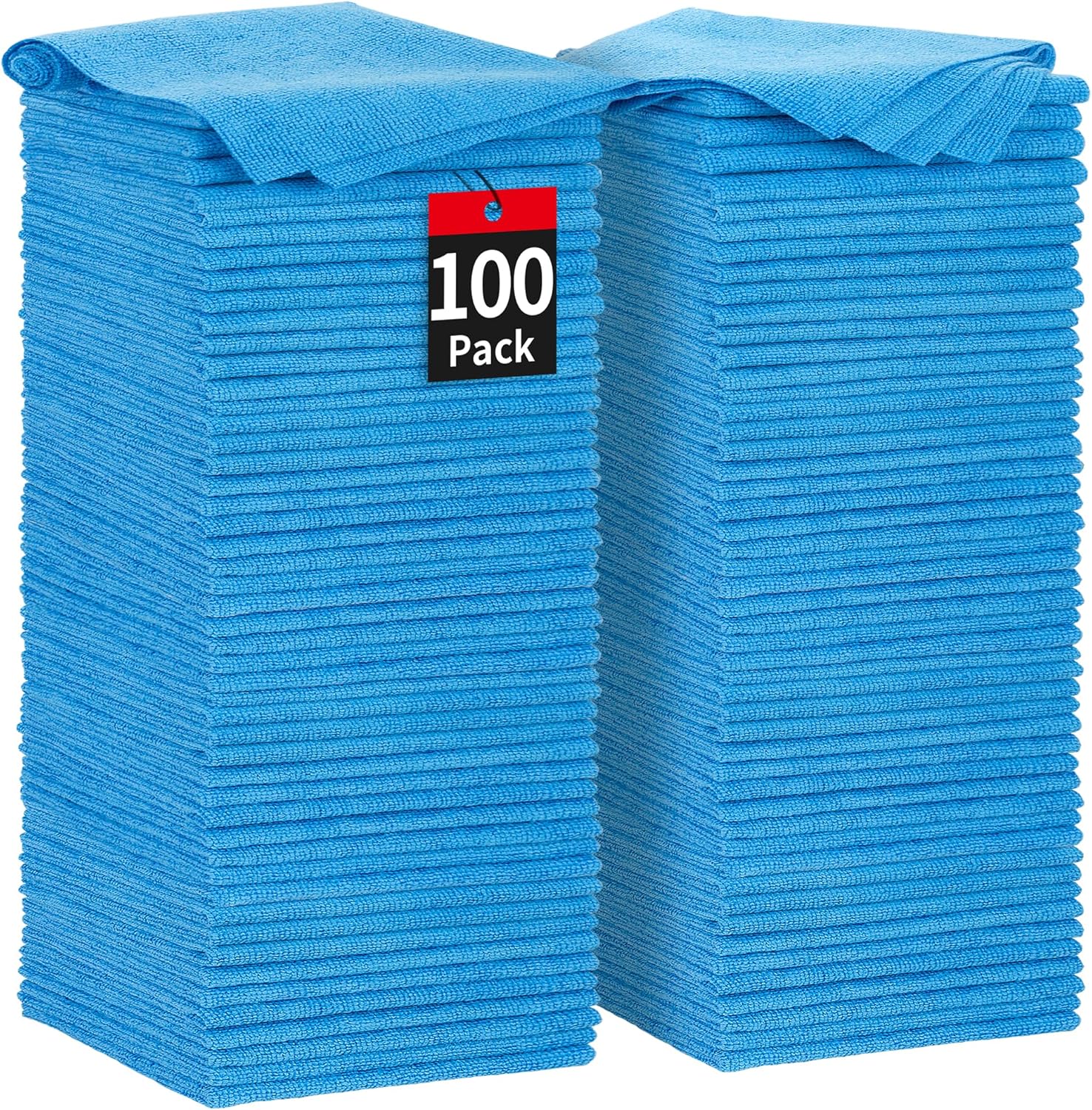 HOMERHYME Shop Towels, 100 Pack Microfiber Towels for Cars, Microfiber Cleaning Cloths, Bulk Multipurpose Lint-Free Cleaning Rag for Mechanic Automotive Garage Office, 11.5″*11.5″ Blue HOMERHYME Shop Towels, 100 Pack Microfiber Towels for Cars, Microfiber Cleaning Cloths, Bulk Multipurpose Lint-Free Cleaning Rag for Mechanic Automotive Garage Office, 11.5″*11.5″ Blue