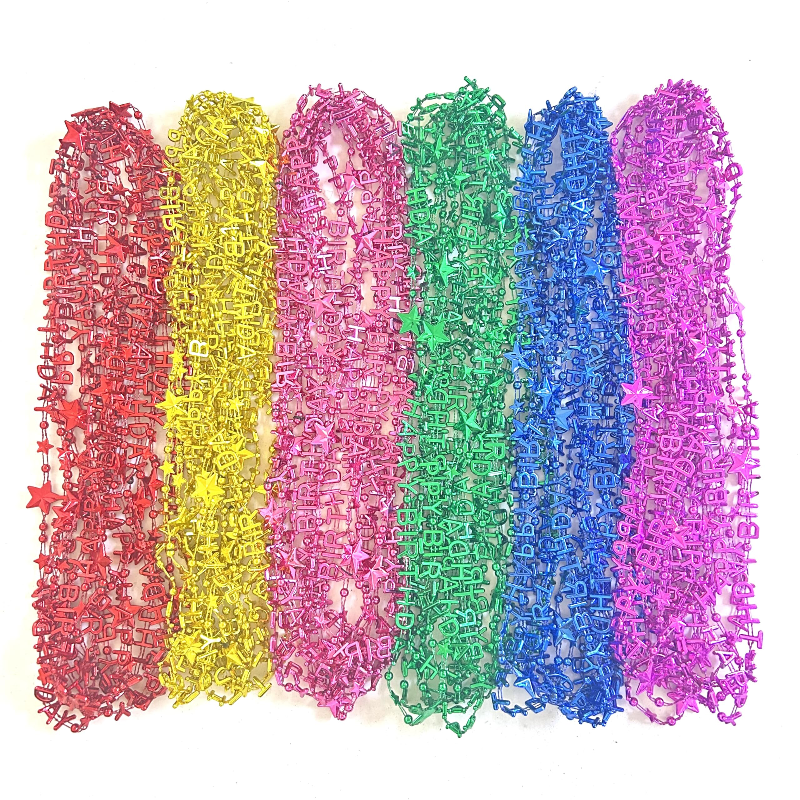 48 perline colorate per feste di compleanno, forniture per feste di compleanno