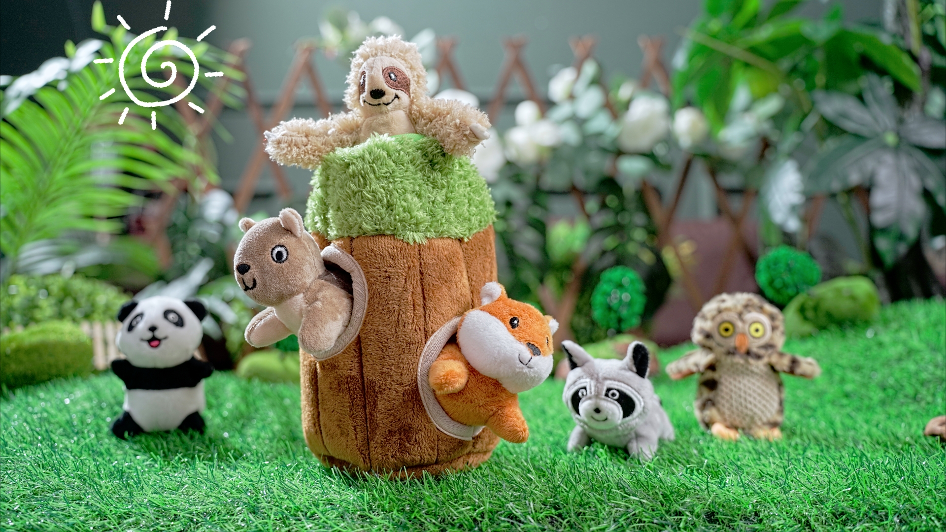 Dog Puzzle Pieces Hide And Seek Dog Toys Activity Puppy Chew