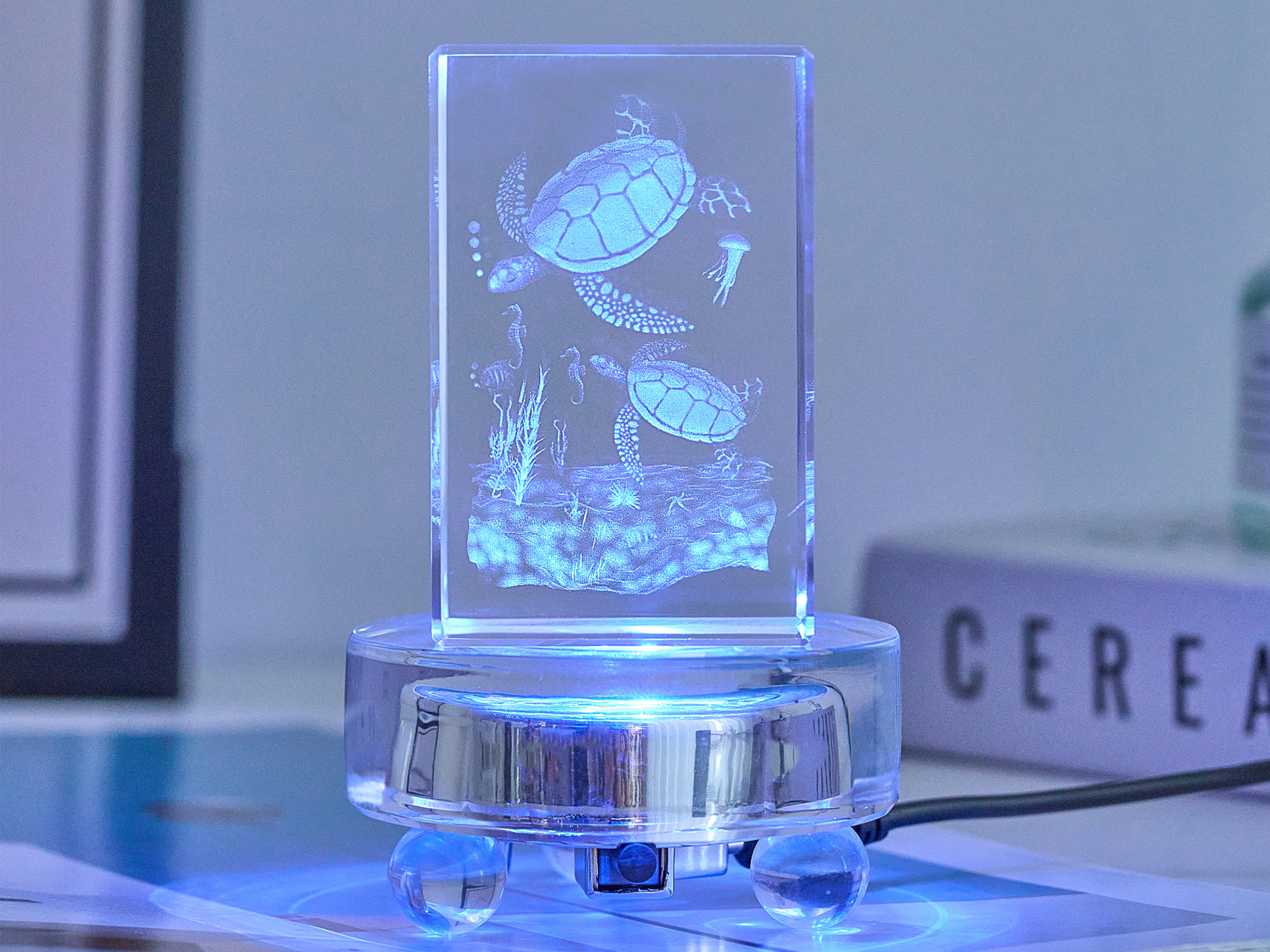 Amazon.co.jp: LED光る台座、複数の色のディスプレイ、ホリデー