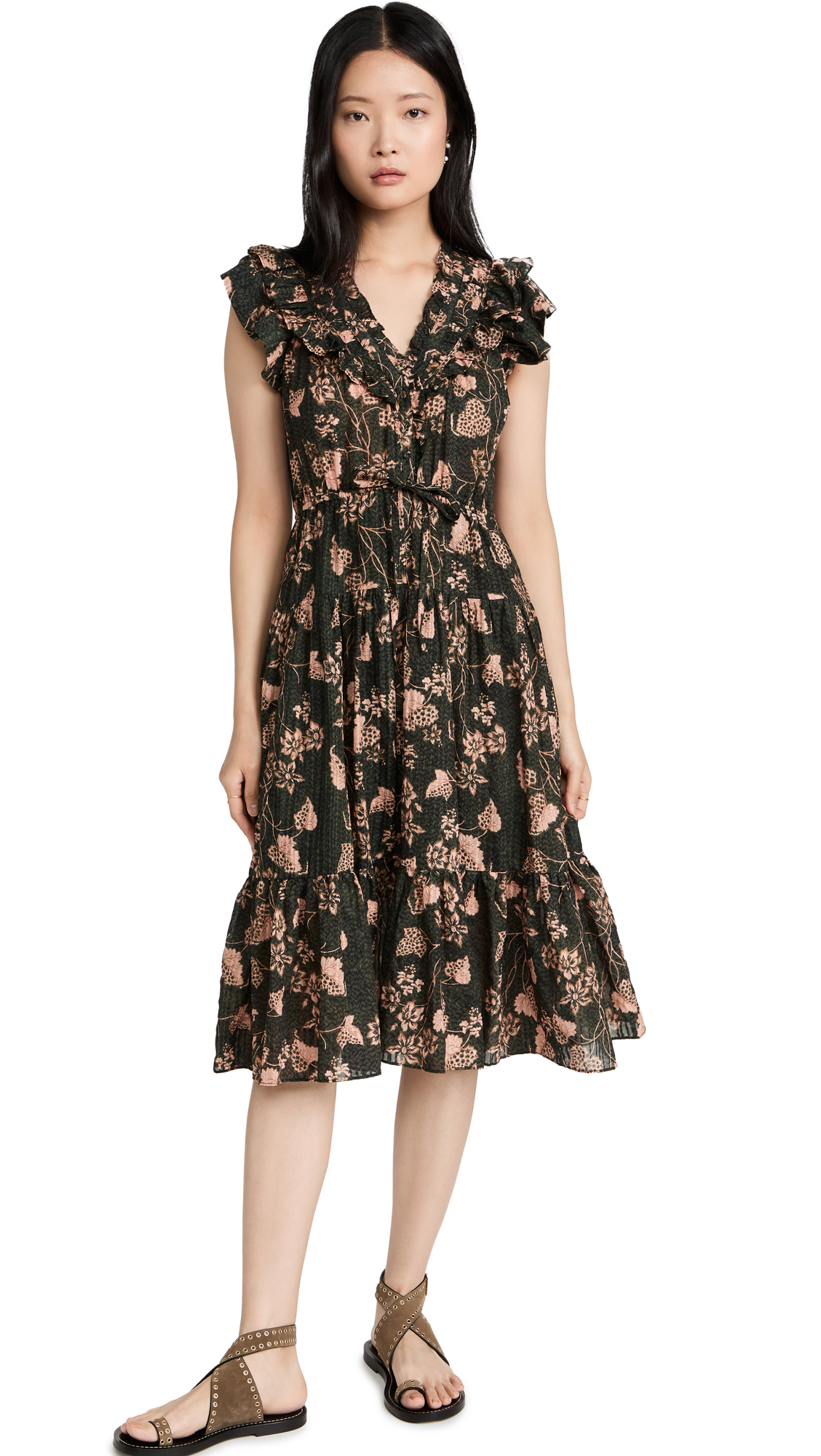 Ulla Johnson Women's Romina Ruffle Dress