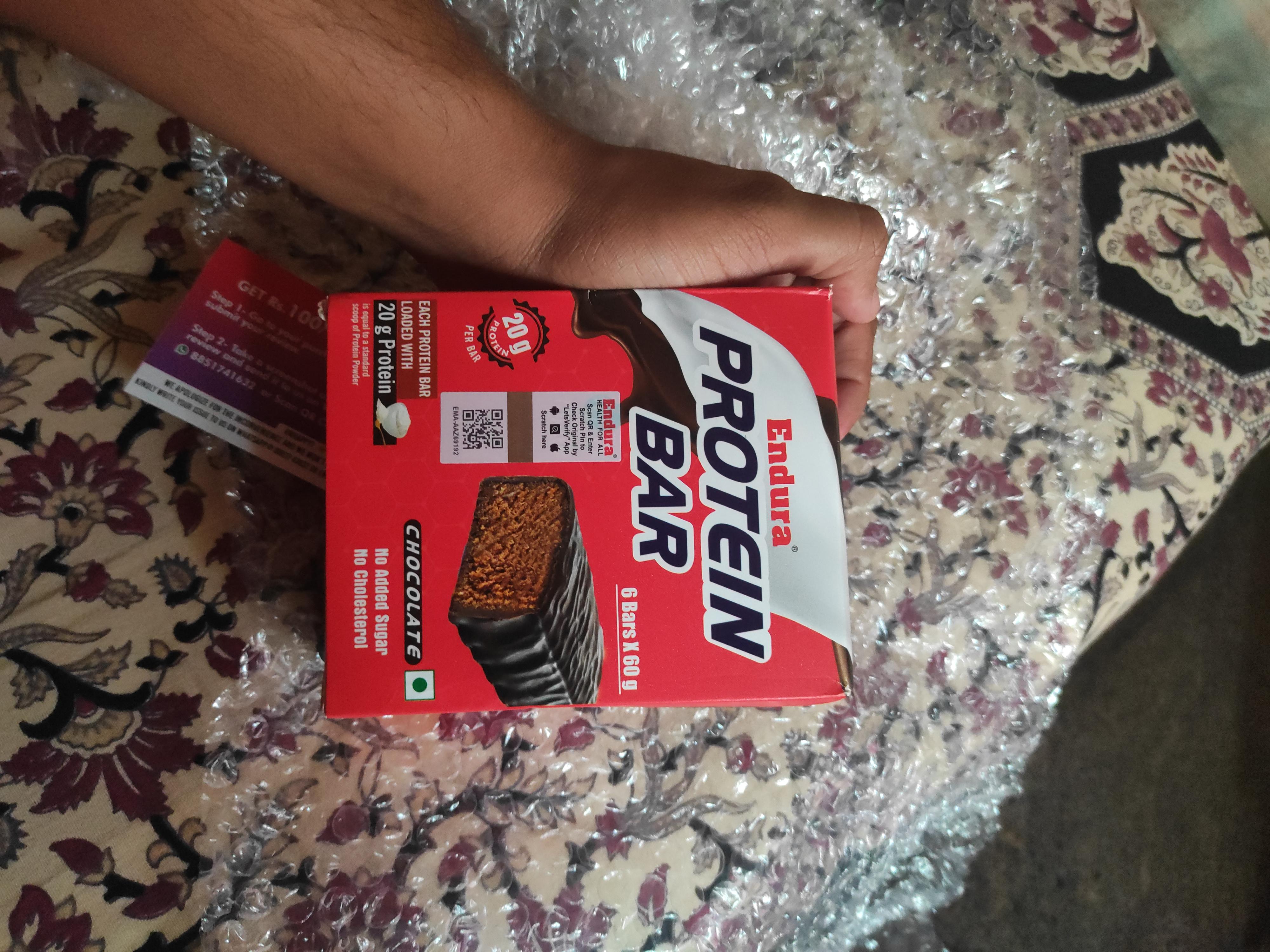 Endura Protein Bar 20g Protein Per Bar High Protein No Added