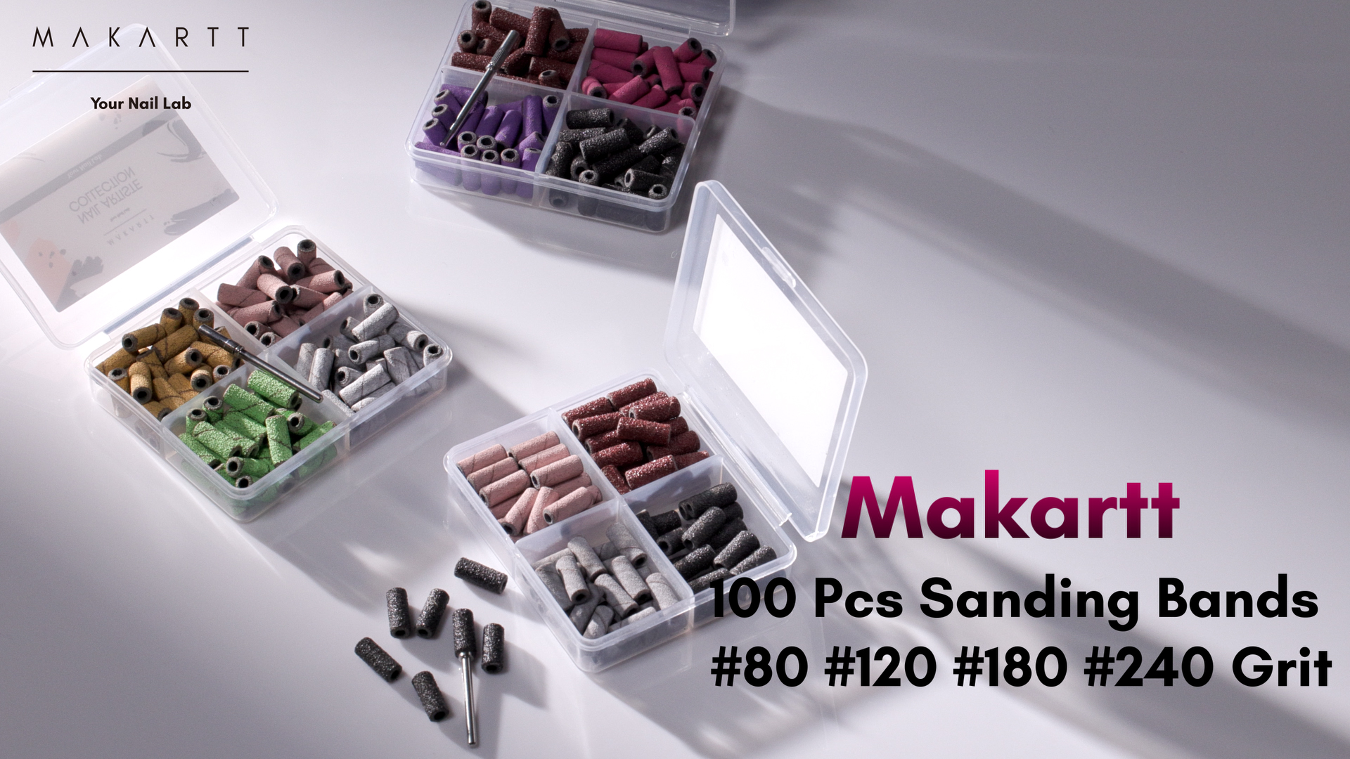 Amazon.com: Makartt Nail Drill Bits Sanding Bands for Nail Drill