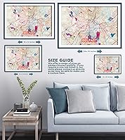 Vista 6 de Impresiones Mapa de Belfast - Impresión artística original (arco iris) - Mapa de la calle de la ciudad de Belfast, Irlanda - Póster de acuarela