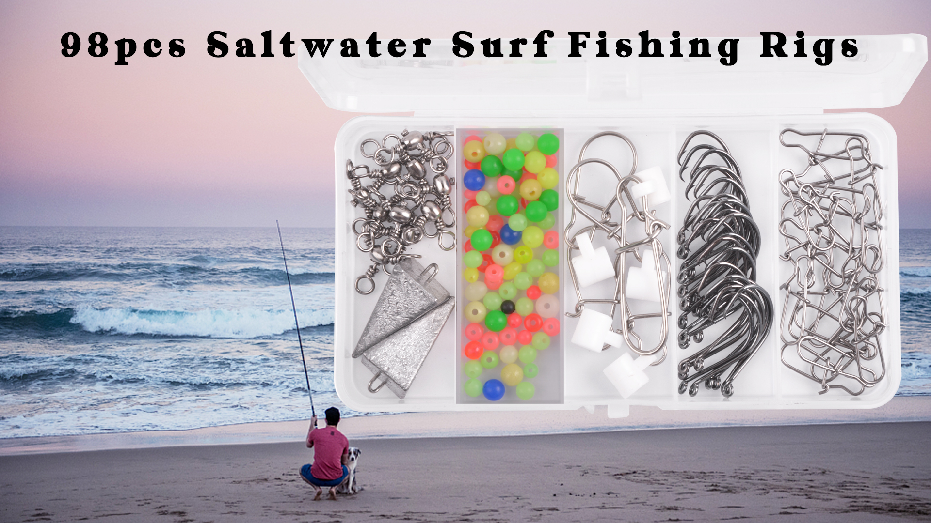 Saltwater Surf Starter Fishing Tackle Kit