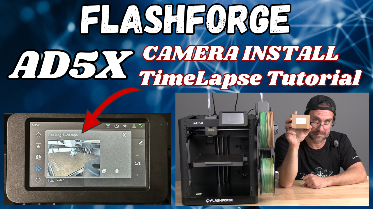 Watch Flash Forge AD5X Camera Install Tutorial on Amazon Live