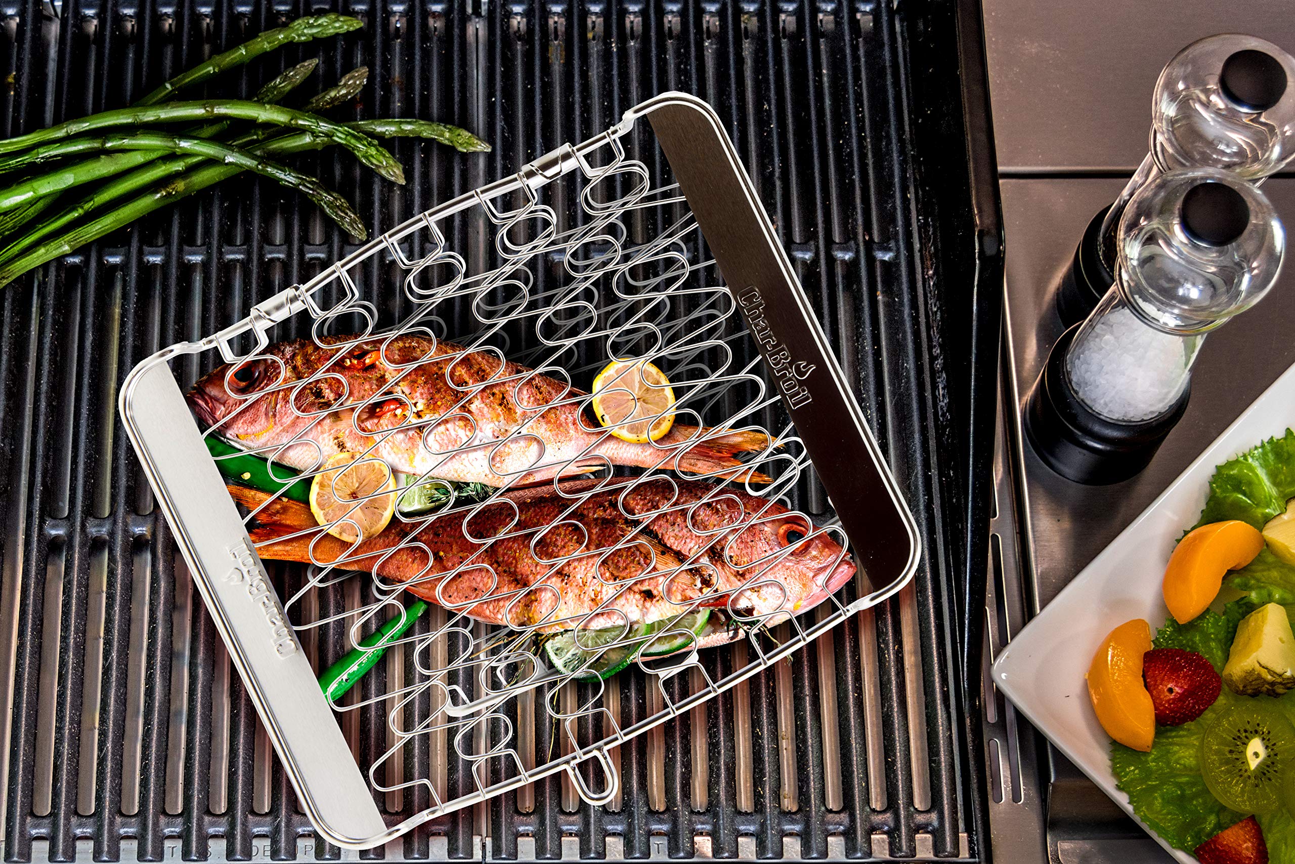 Cestino Per Griglia Char-Broil - Acciaio Inox, Per Verdure E Pesce, 28x22.5x6.7 Cm - Foto 12