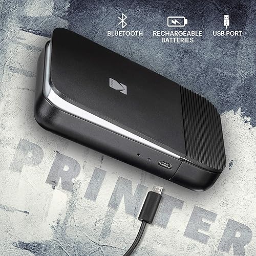 Miniatura 5 de Zink - Impresora digital instantánea pequeña Smile de Kodak con bluetooth, compatible con iPhone y Android, edita, imprime y comparte fotos de 2 x