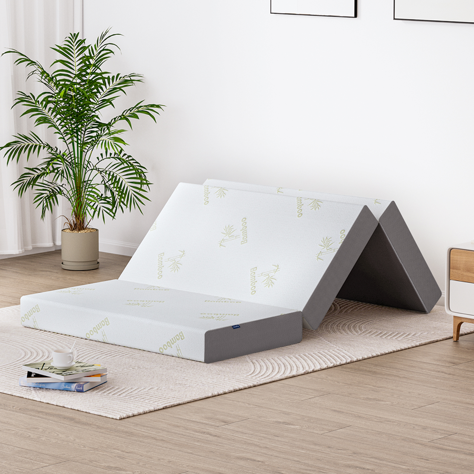 Topper Memory Foam Singolo Ventilato | Correttore Materasso 6 Cm | Imbottitura Coprimaterasso Con Rivestimento Sfoderabile - 5