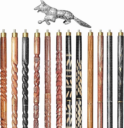 AANauticals - Bastón de madera para hombres y mujeres cabeza de lobo vintage hecho a mano personalizado y plegable regalo para hombres diseño de 12