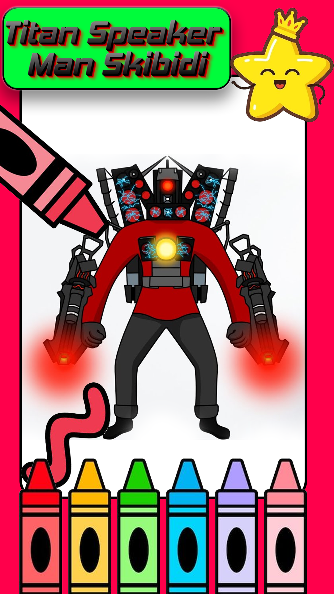 Titan Speaker Man Skibidi coloring:Amazon.in:Appstore for Android
