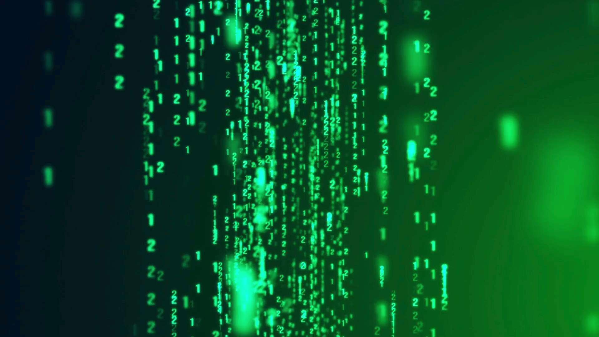 Neon Matrix Code Drift – Digital Rain Green Code Animation with ...