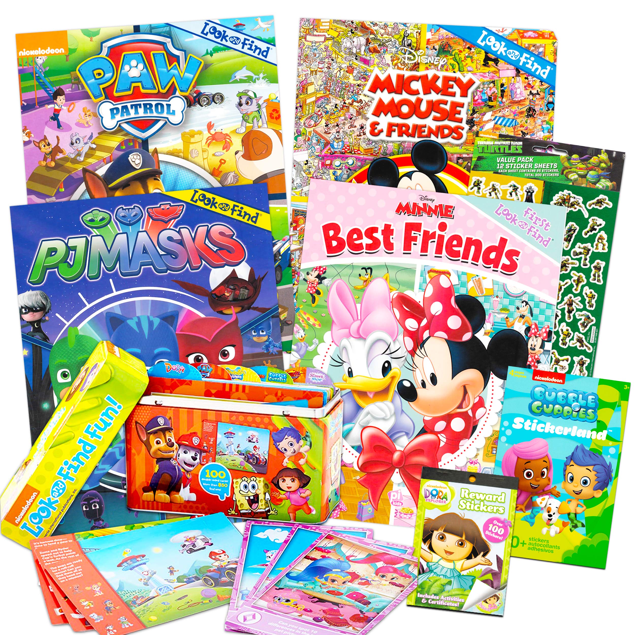 Buy Look and Find Books and Cards Set for Kids Toddlers ~ 4 Disney Look ...